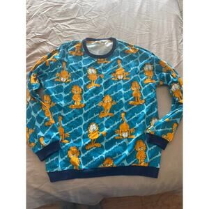 NWOT Mens XL Garfield Peter Alexander Pajama Set Cartoon Print Lounge Sleepwear